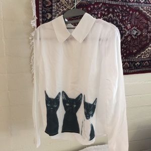 Cat Dress Shirt